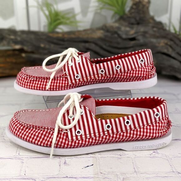 Sperry Authentic Original 2-Eye Boat Flats Casual - Red - Picture 4 of 10
